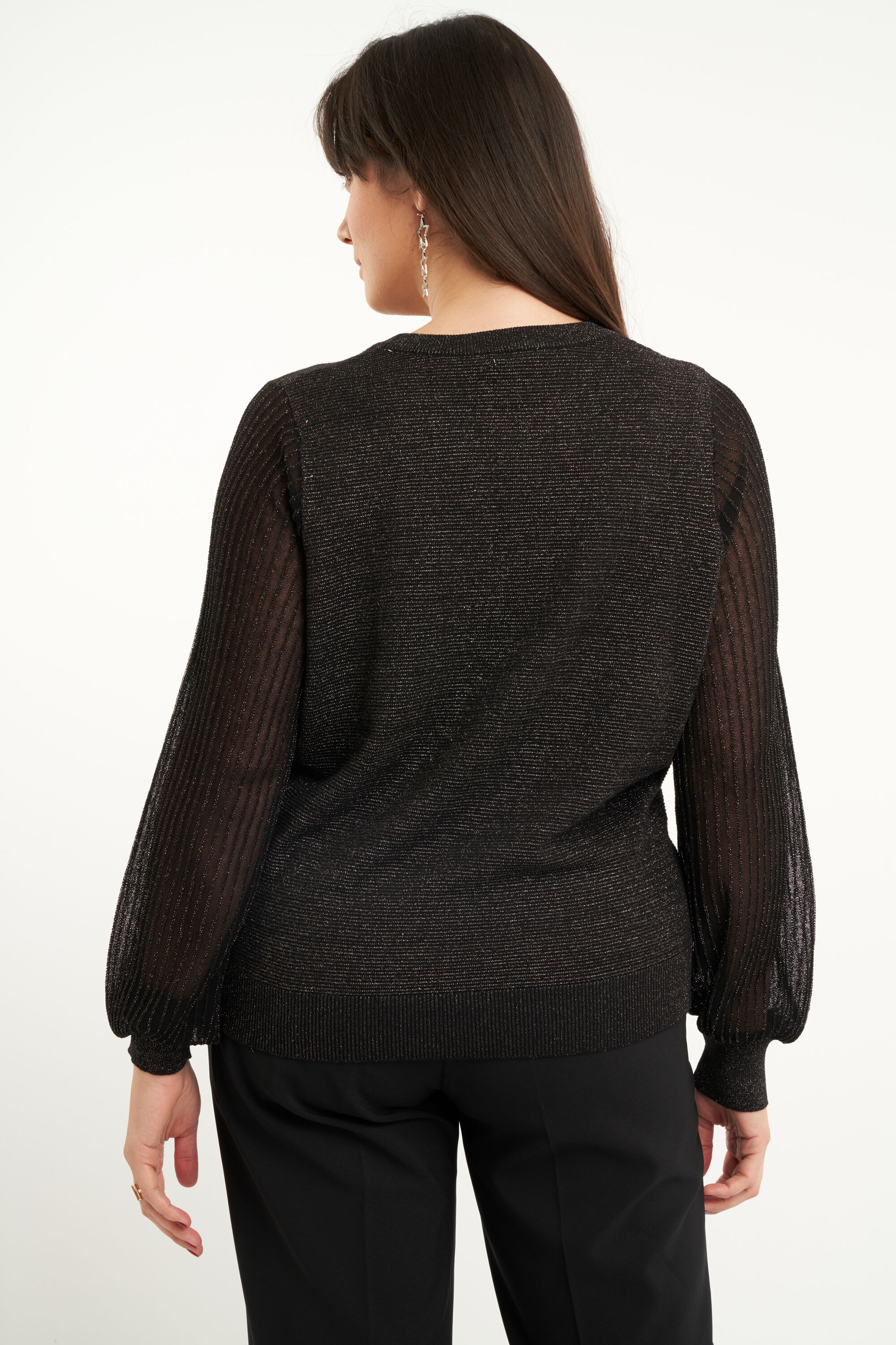 Su&eacute;ter con detalle de purpurina image number 3