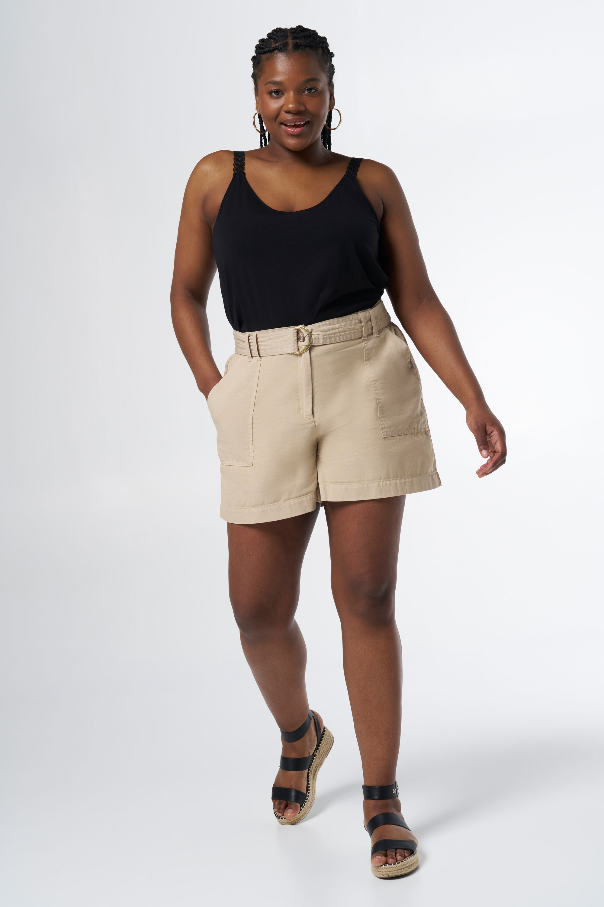 Mujeres Shorts con cinturon MS Mode