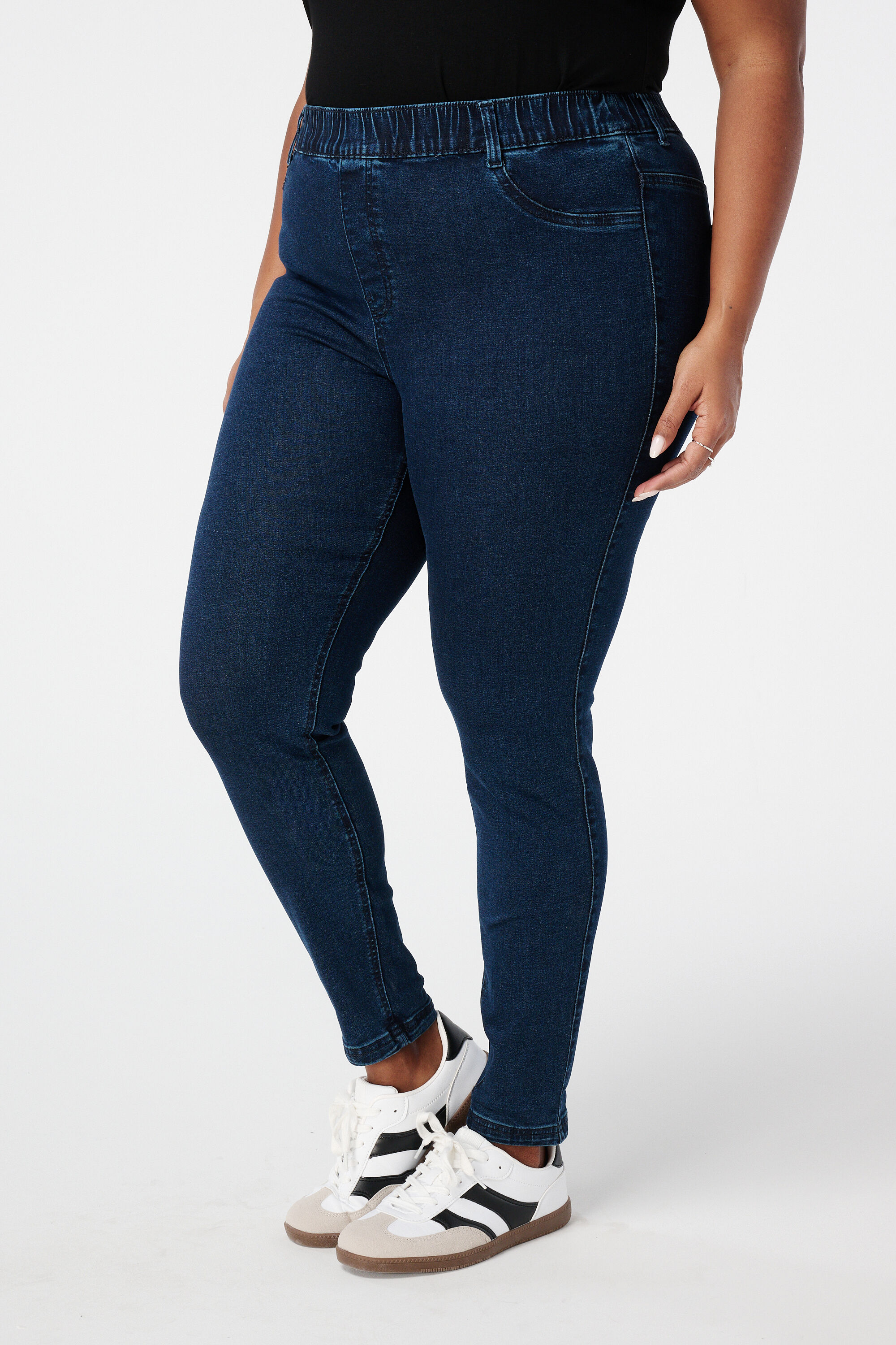 Treggings con aspecto denim image number 5