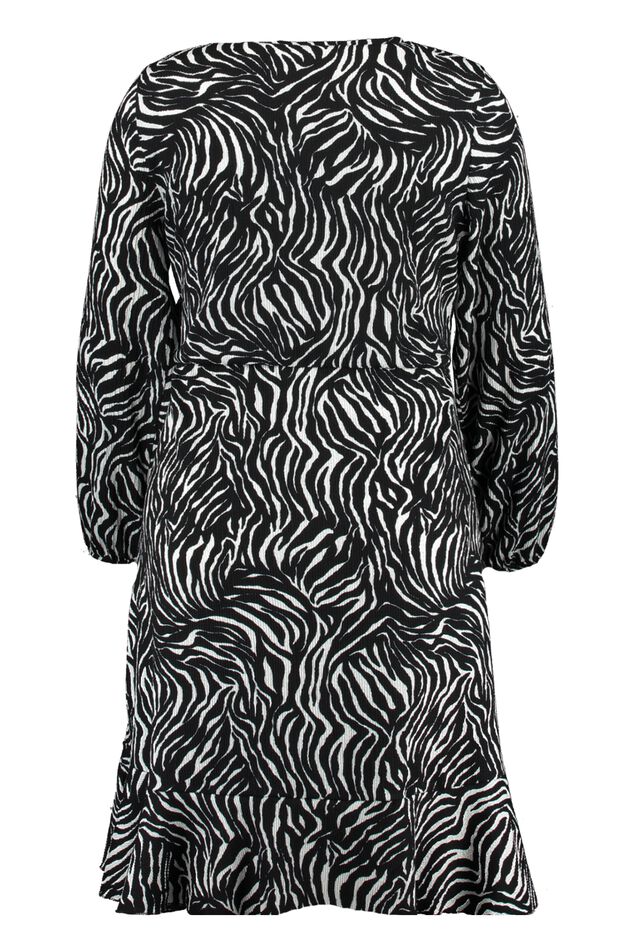 Vestido cruzado con estampado image number 3