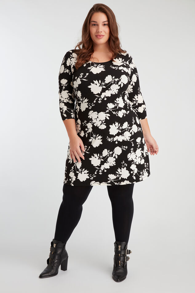 Vestido tipo túnica estampado image number 0