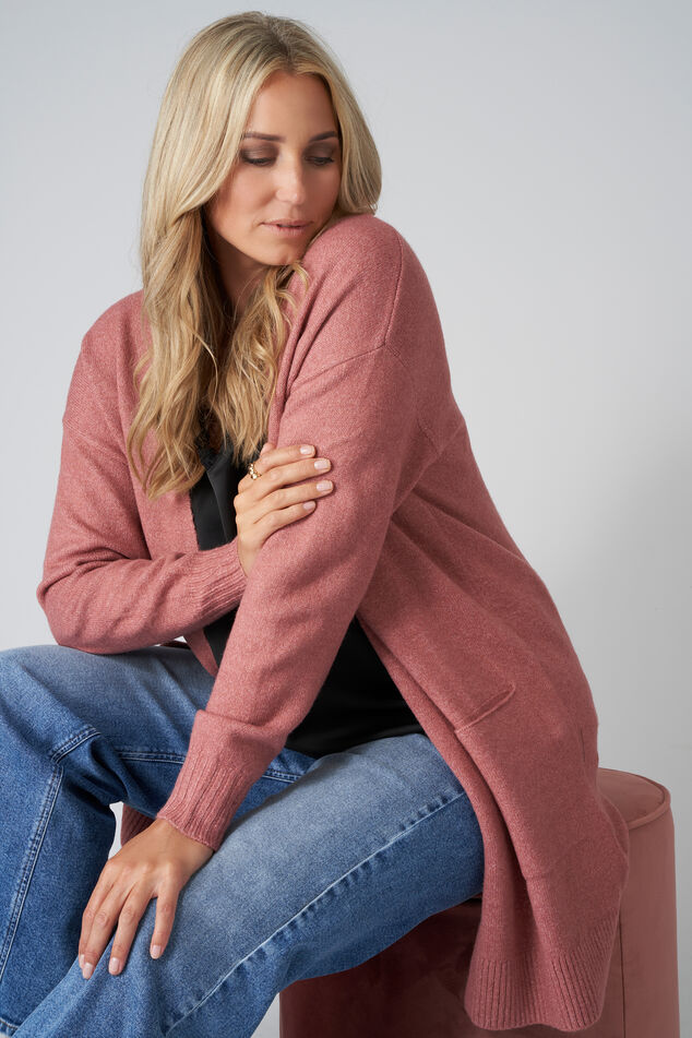 Cárdigan largo abierto image number 0