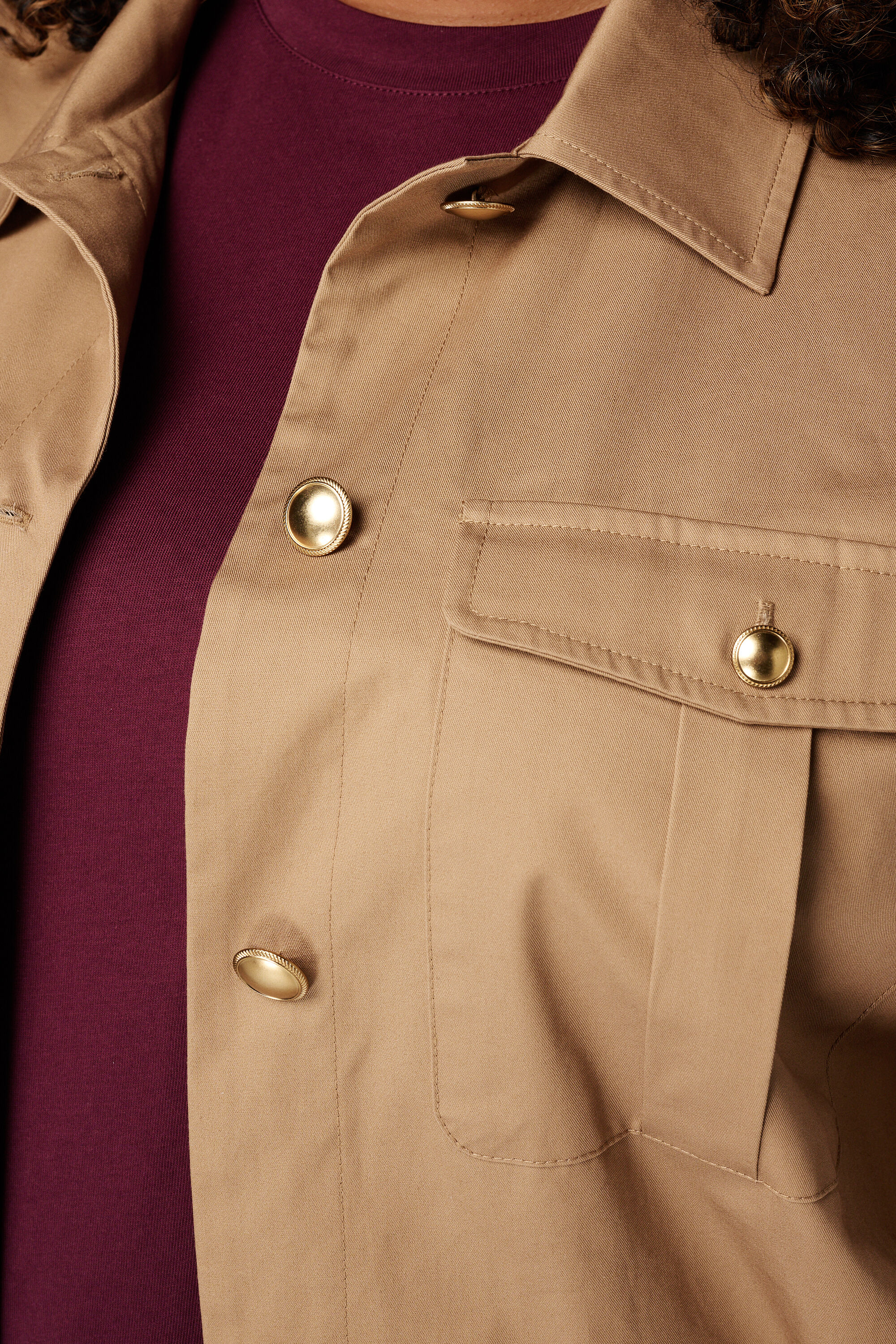 Chaqueta utility con mangas abullonadas image number 6