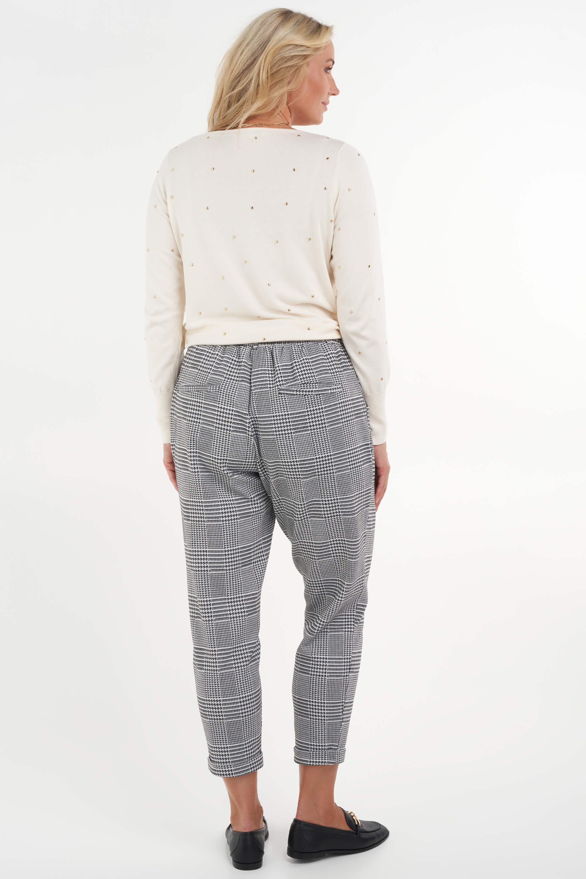 Pantalones de cuadros holgados image number 5