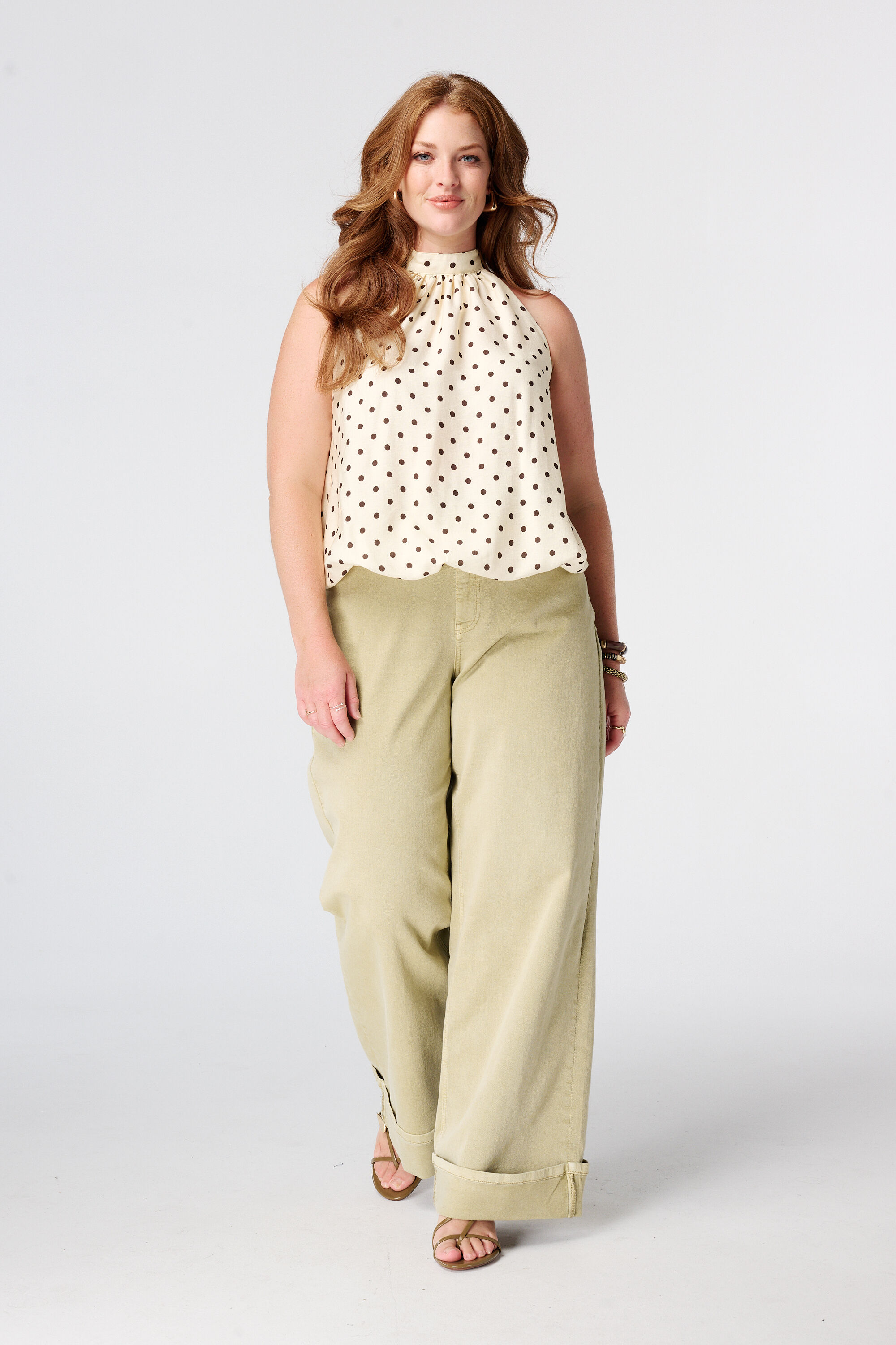 Blusa sin mangas con cuello alto image number 5