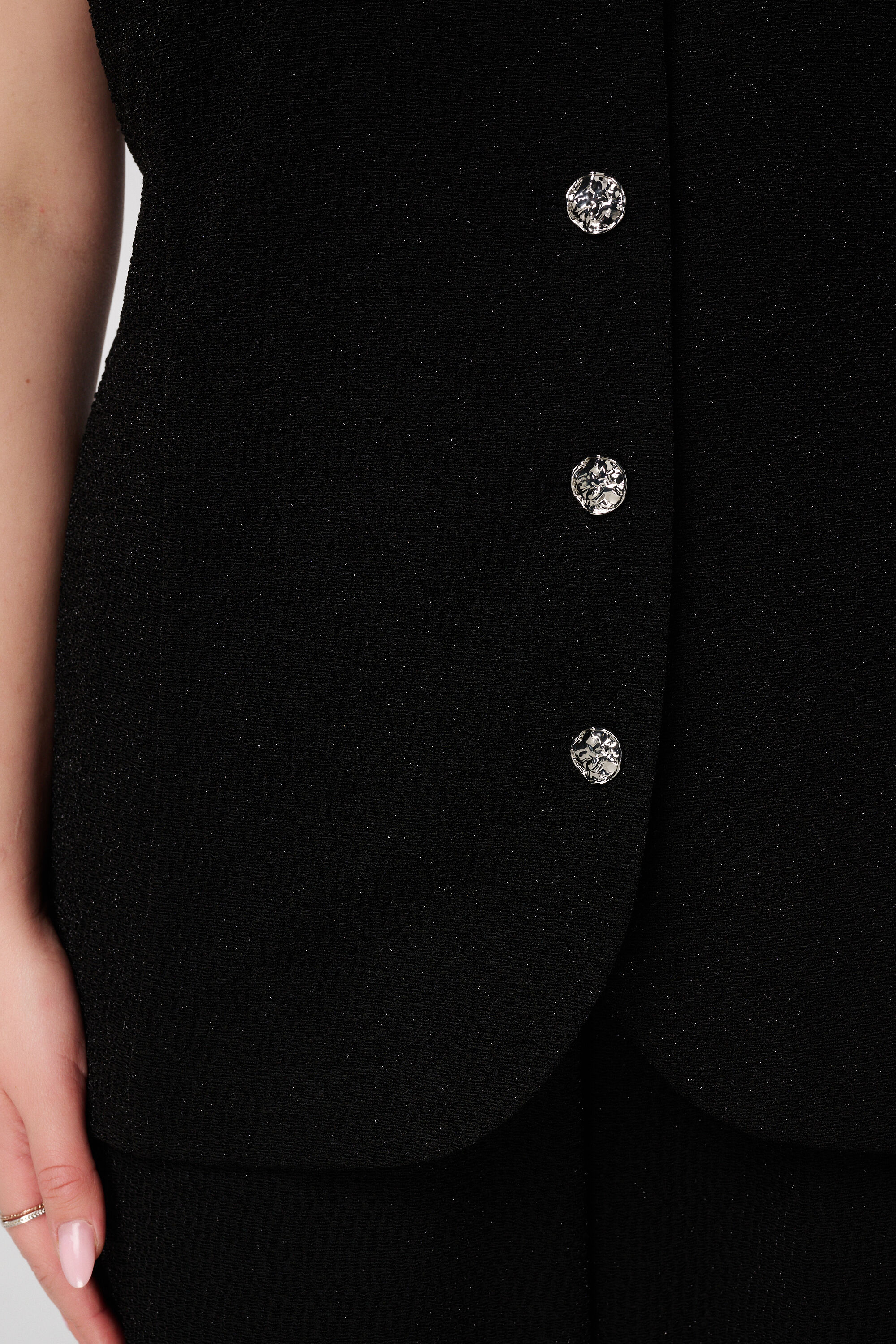 Chaleco con botones y lurex image number 6