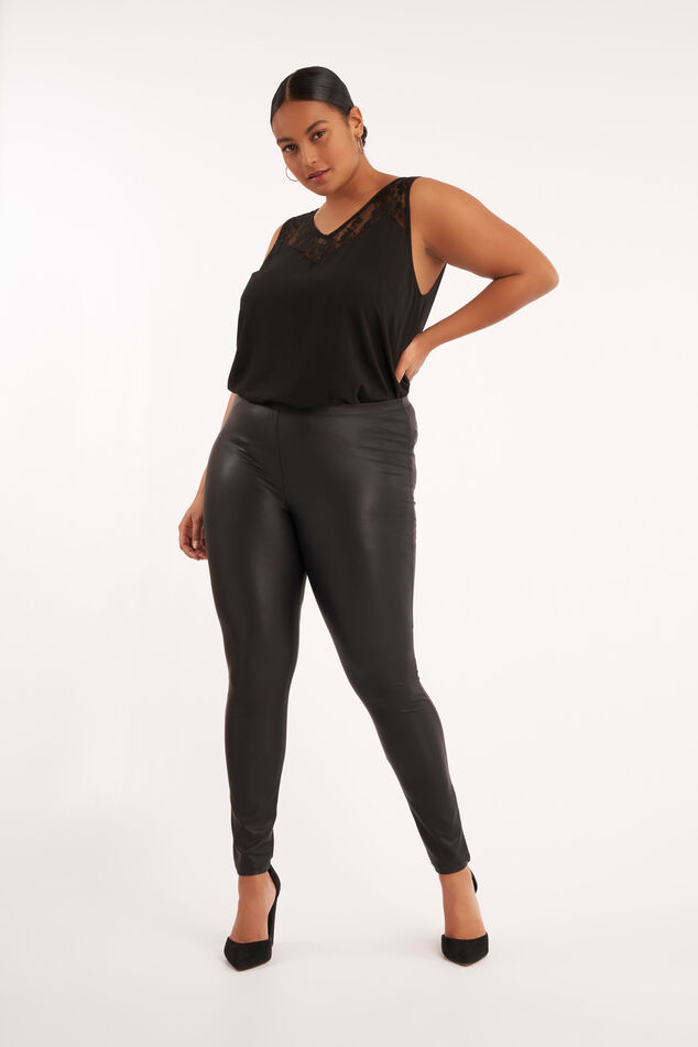 Leggings de cuero sintético image number 5