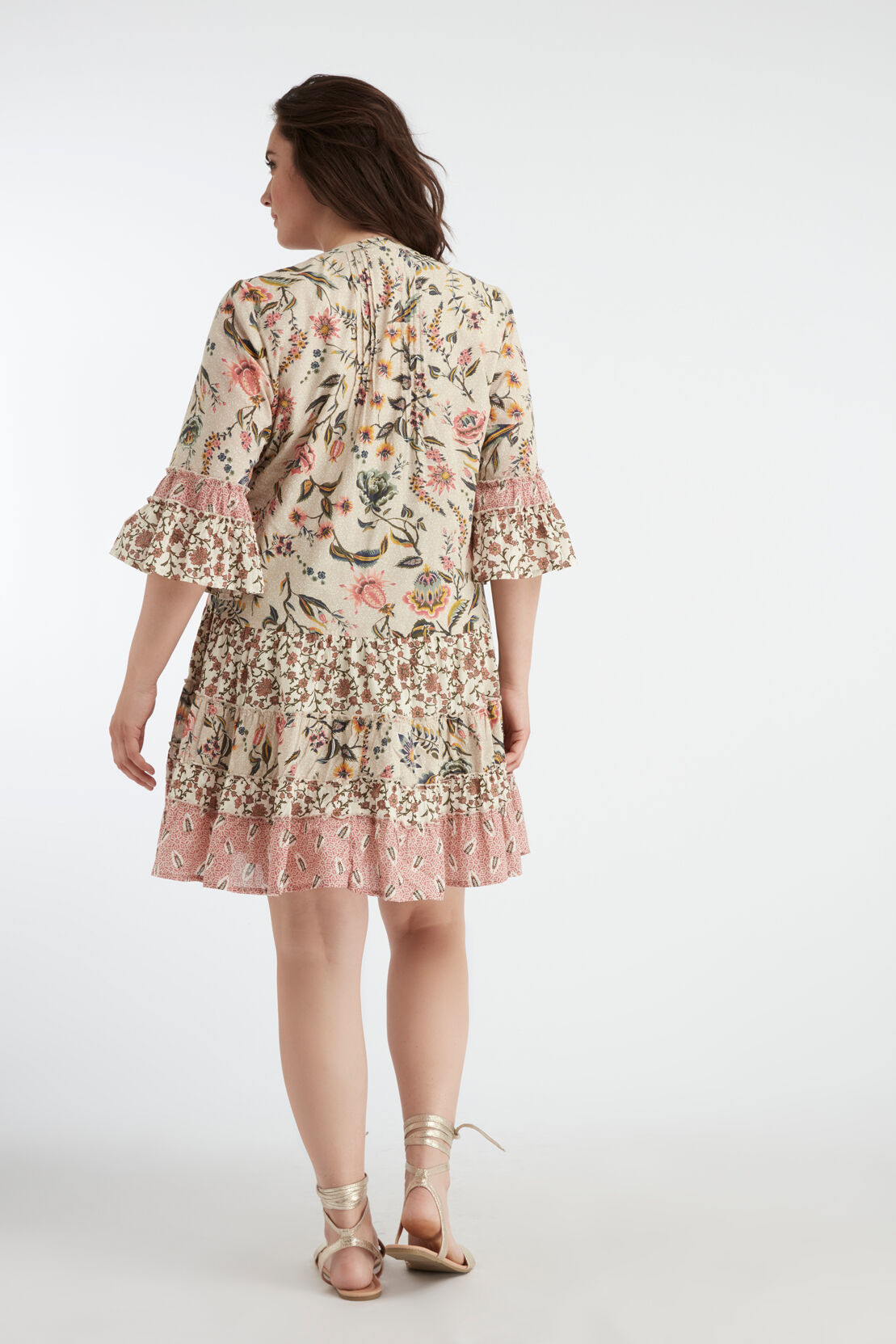 Vestido con patchwork image number 4