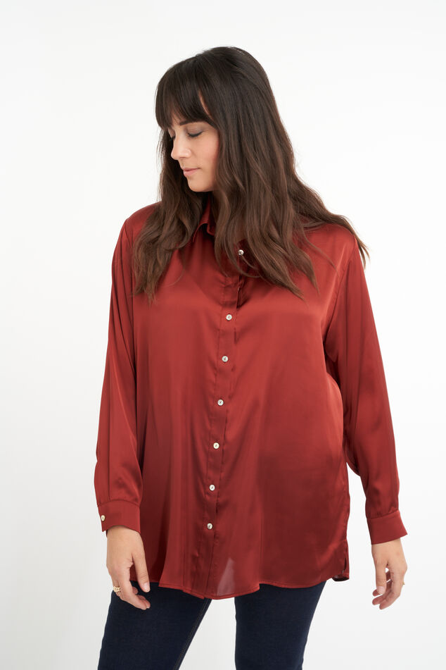 Blusa de satén  image number 0