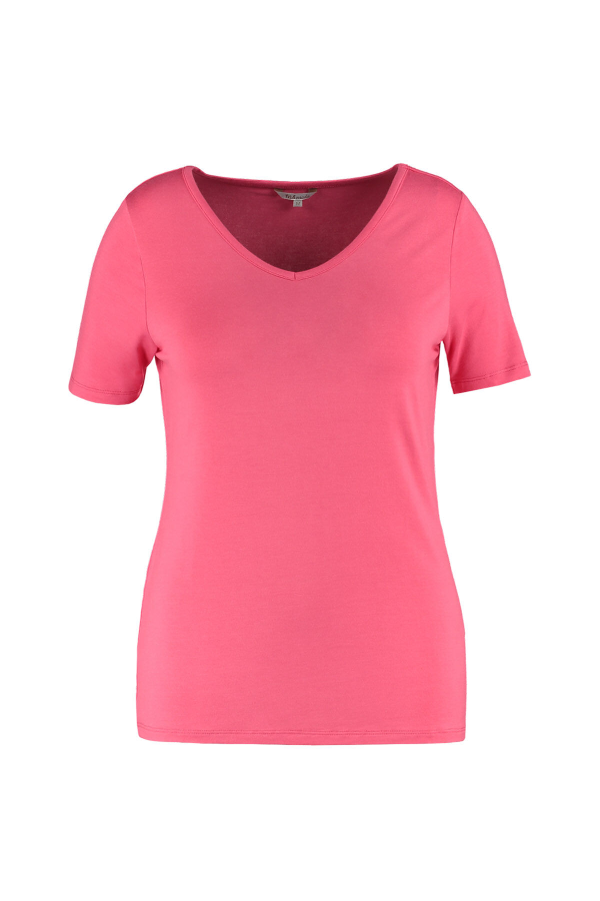 Camiseta con cuello en V image number 1