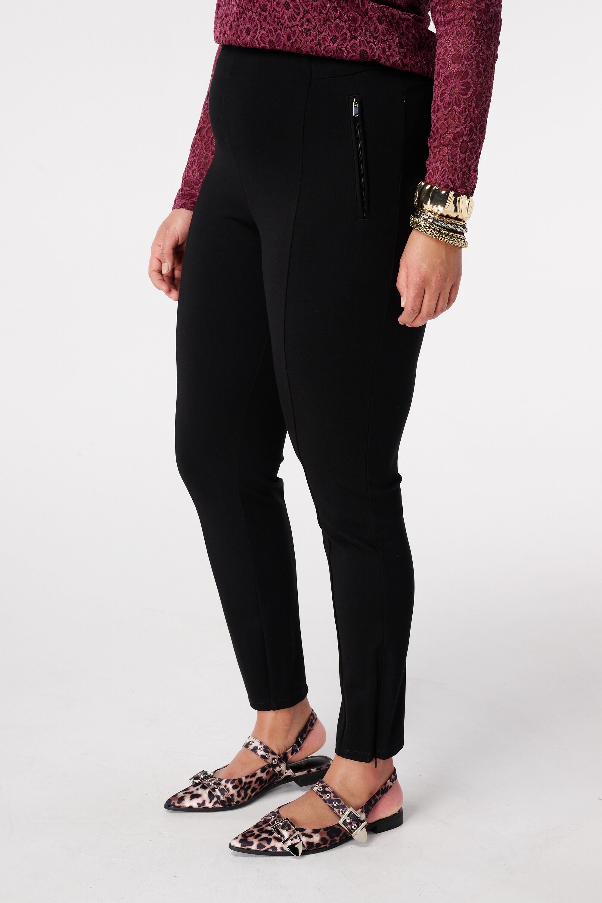 Treggings con detalle de cremallera image number 5