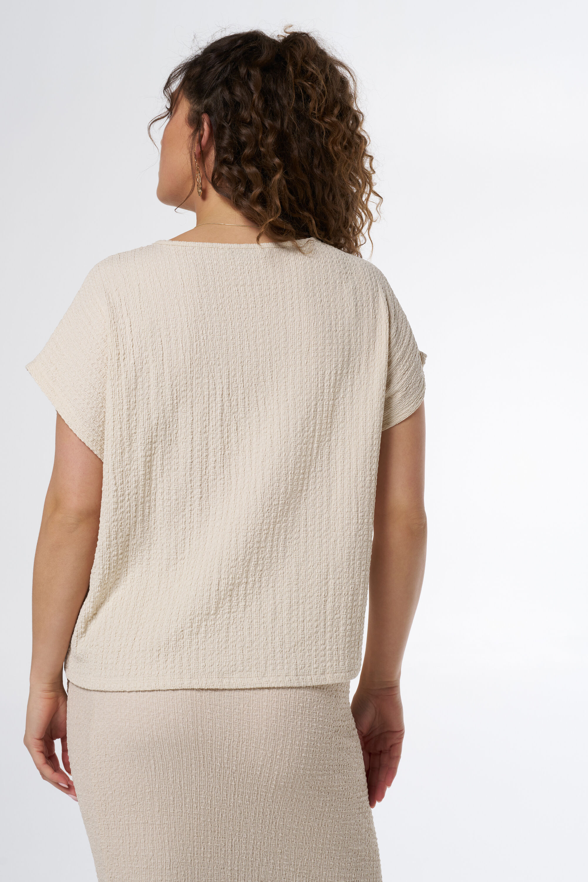 Top con tejido con textura  image number 3