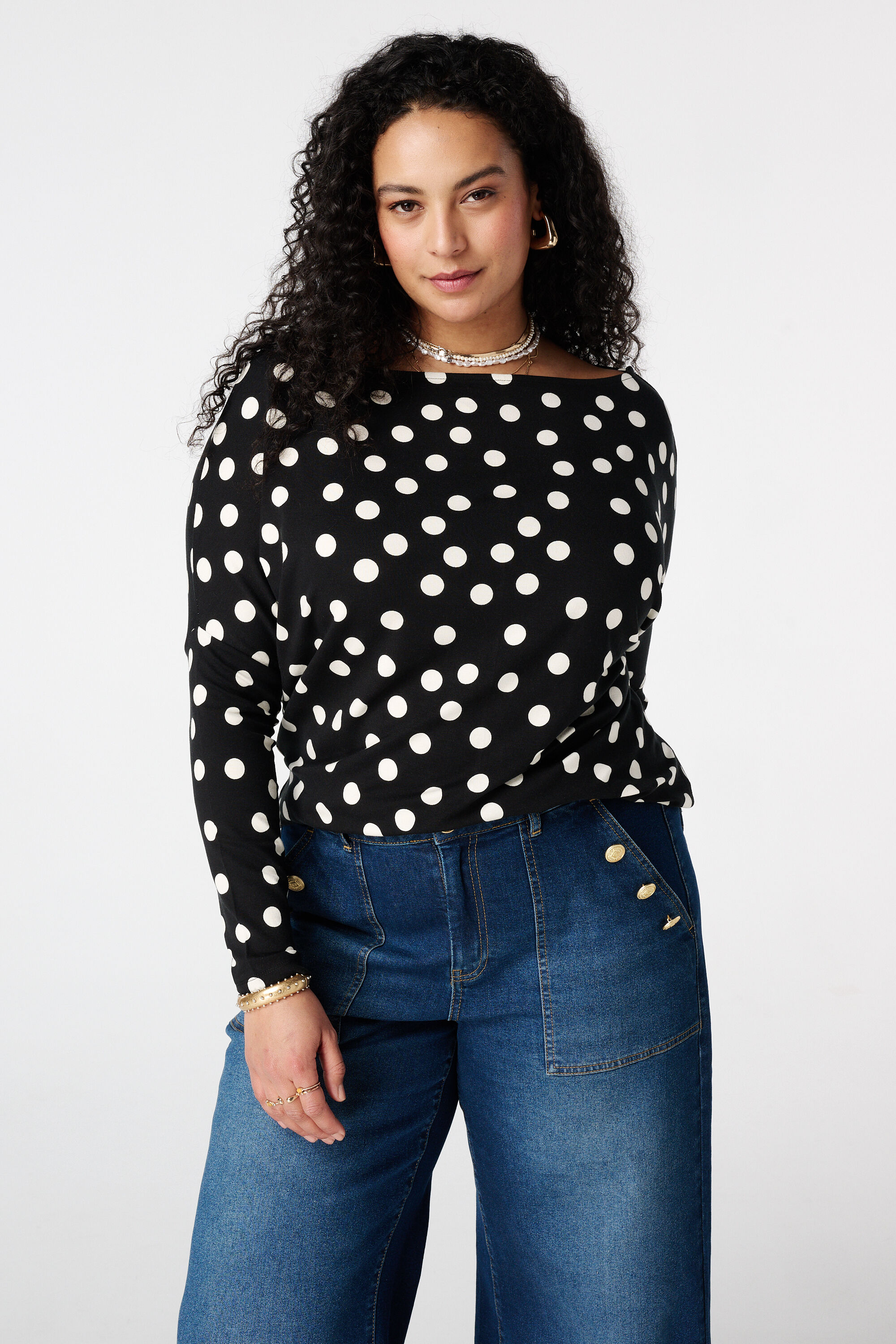 Top con escote barco