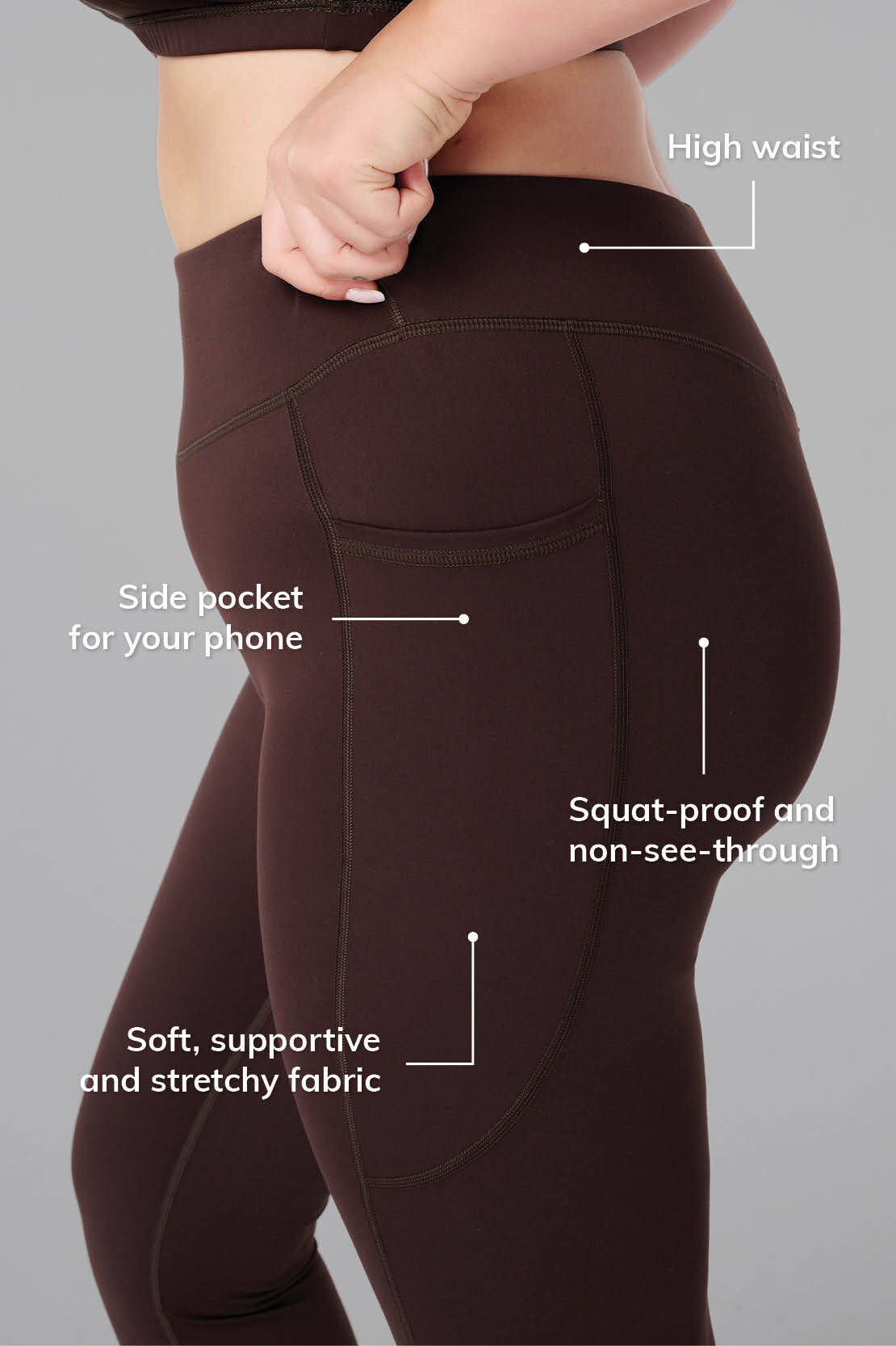 Leggings deportivos con bolsillos laterales image number 3