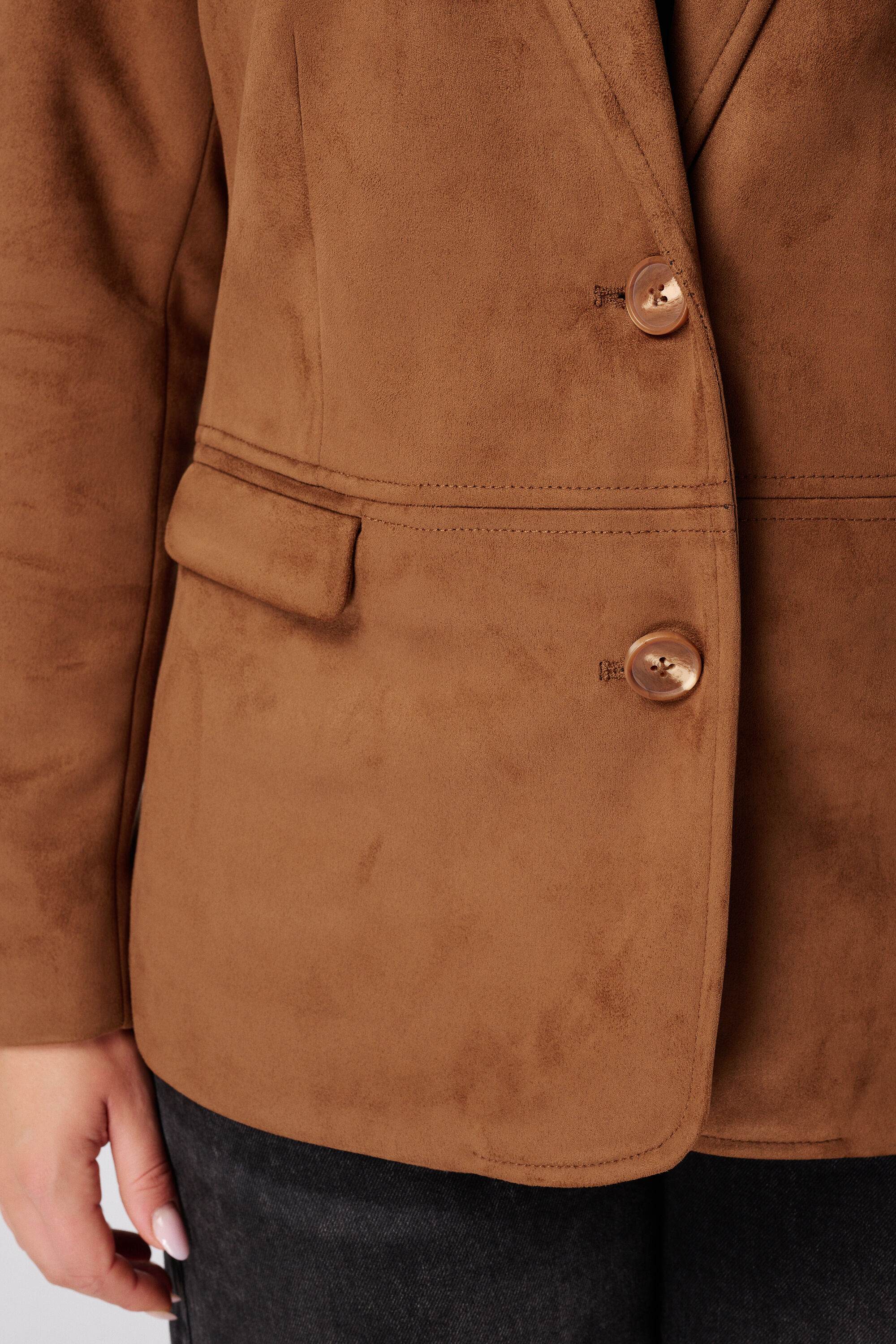 Blazer de ante sint&eacute;tico image number 6
