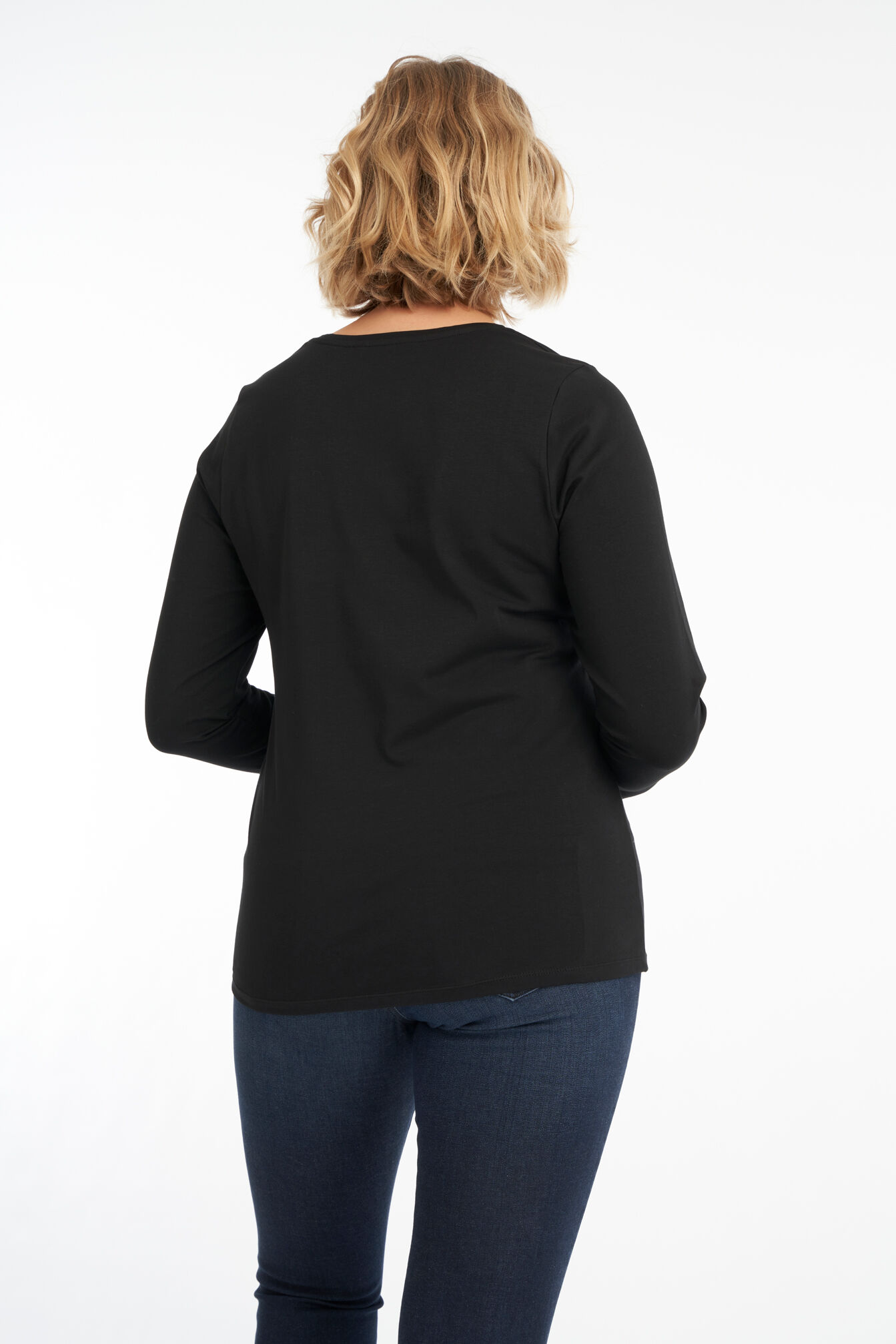 Camiseta b&aacute;sica de manga larga image number 3