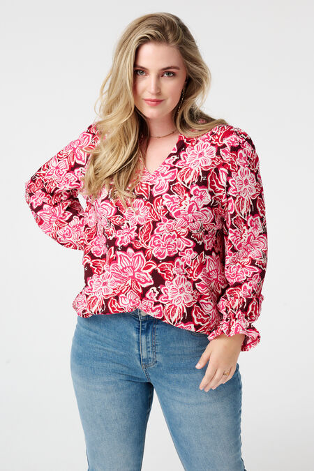 Top estampado y con textura Top estampado y con textura