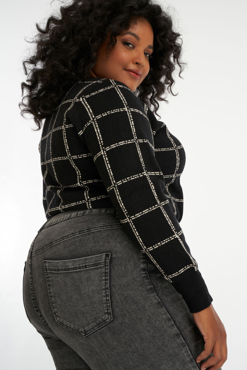 Vaqueros de pitillo CHERRY de cintura alta image number 3