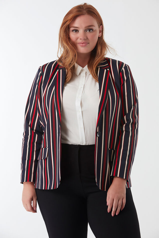 Blazer de rayas image number 5