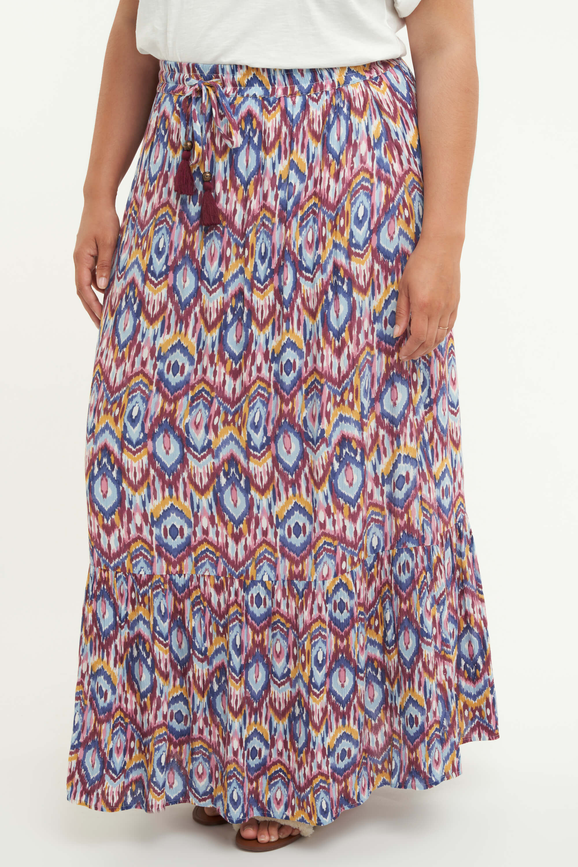 Falda maxi con estampado image number 5