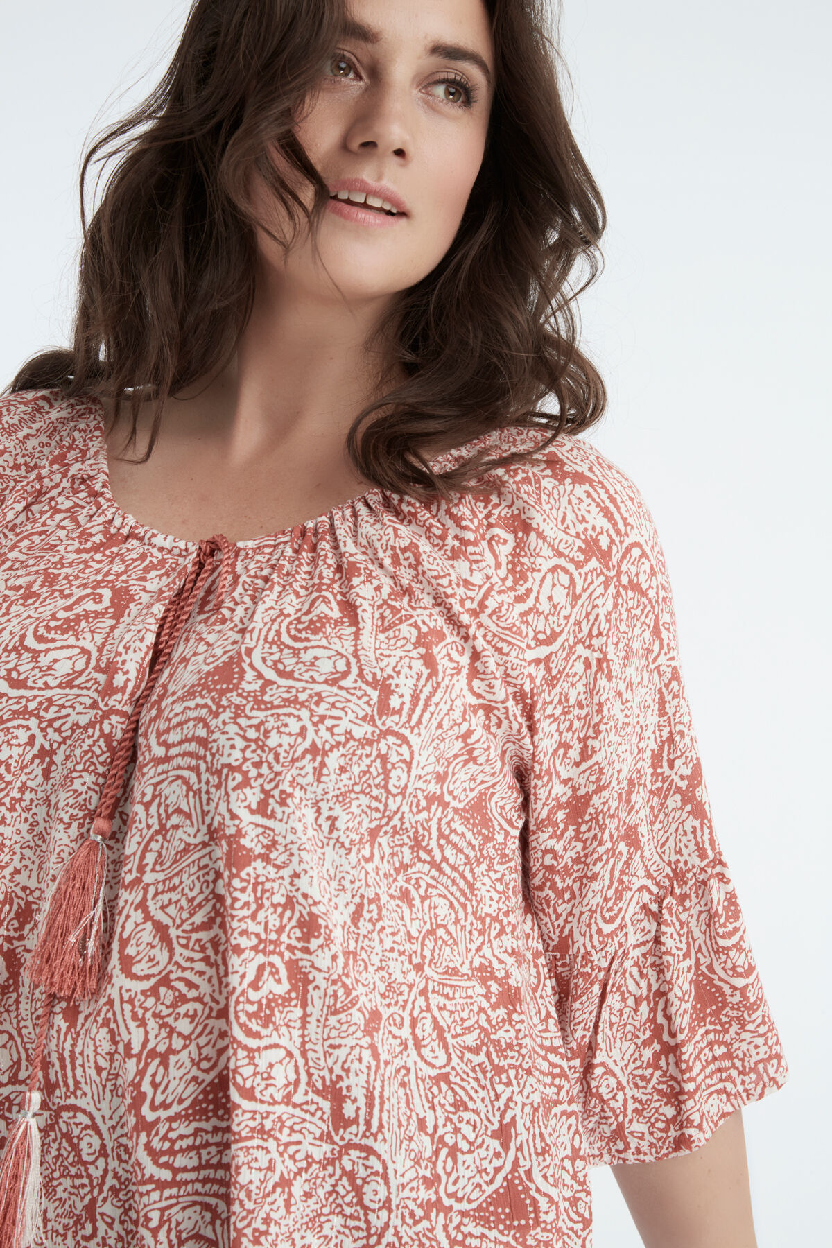 Blusa con manga campana image number 3