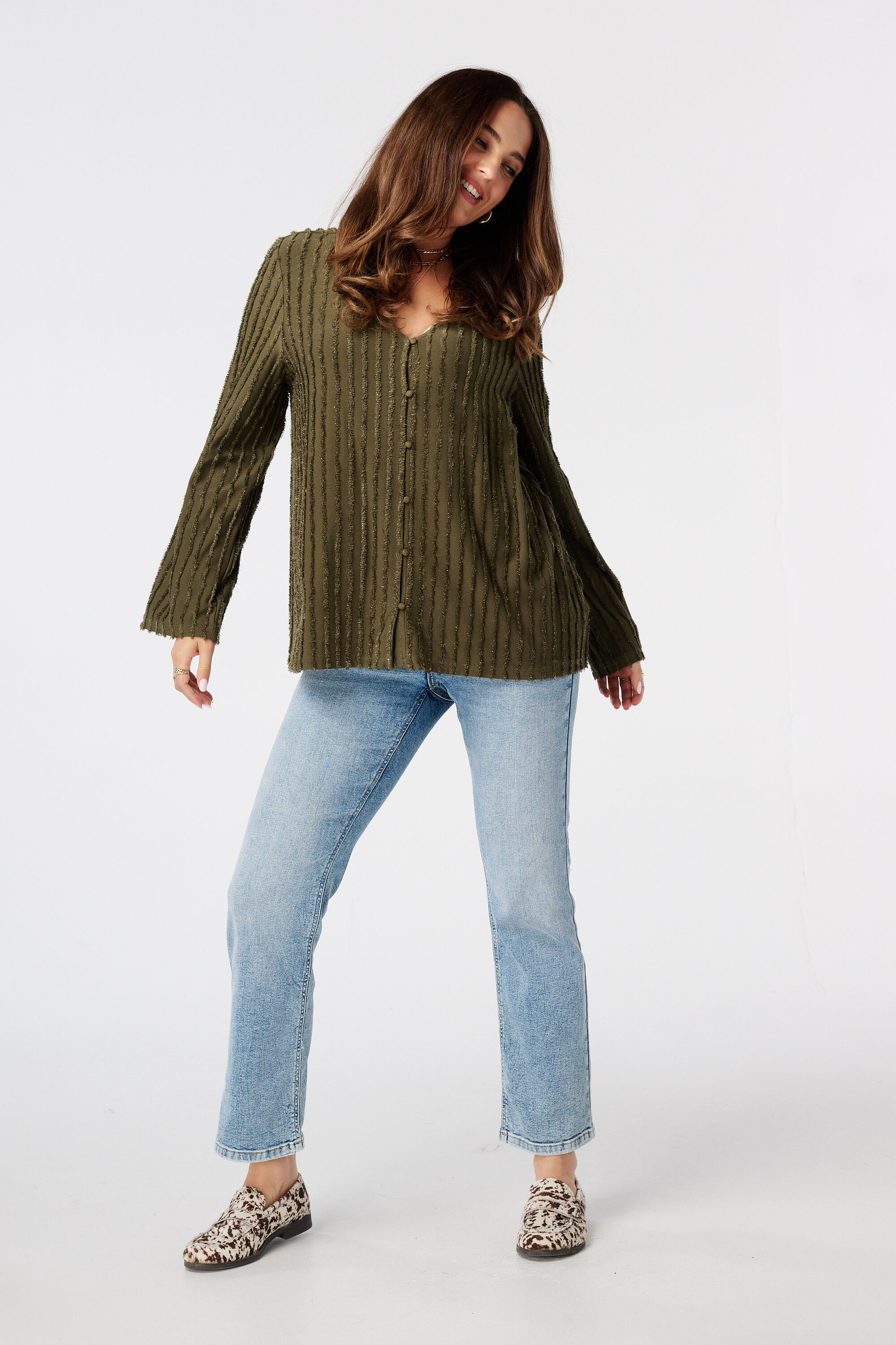 Top con textura de flecos image number 5