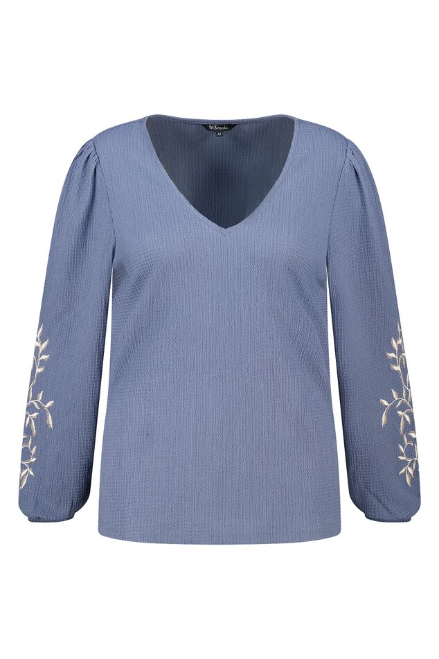 Top con bordado image number 1