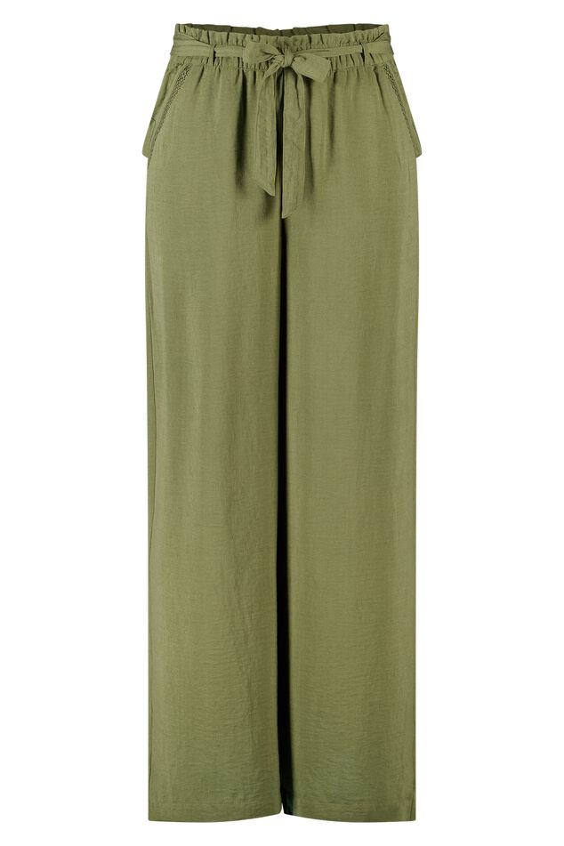 Pantalones con una cintura elástica image number 1