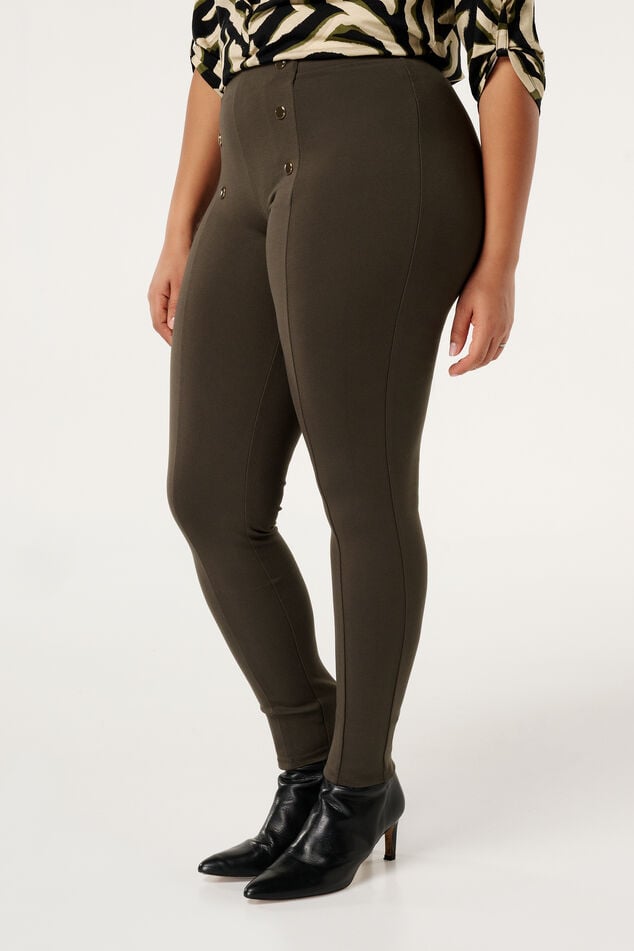 Tregging con botones dorados image number 4