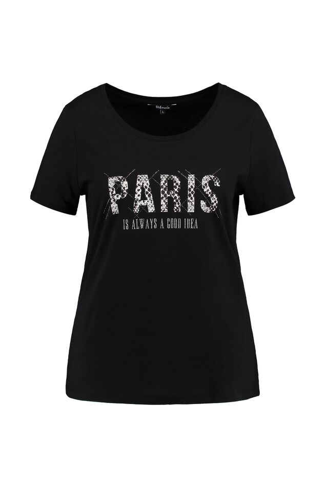 Camiseta con texto estampado image number 1