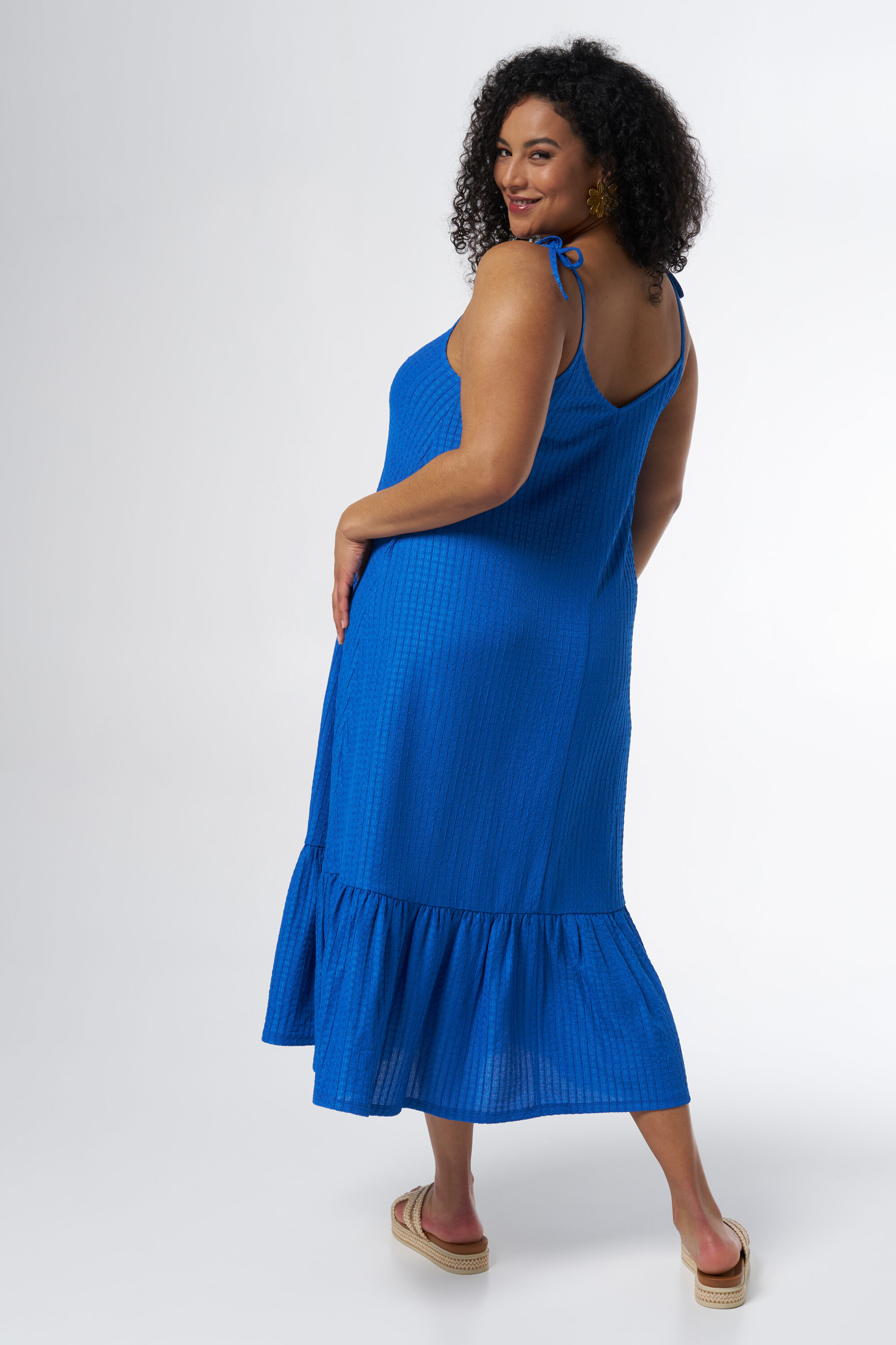 Vestido veraniego con textura image number 3