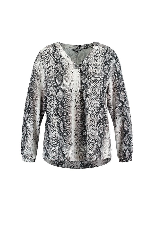 Blusa con estampado de serpiente image number 1