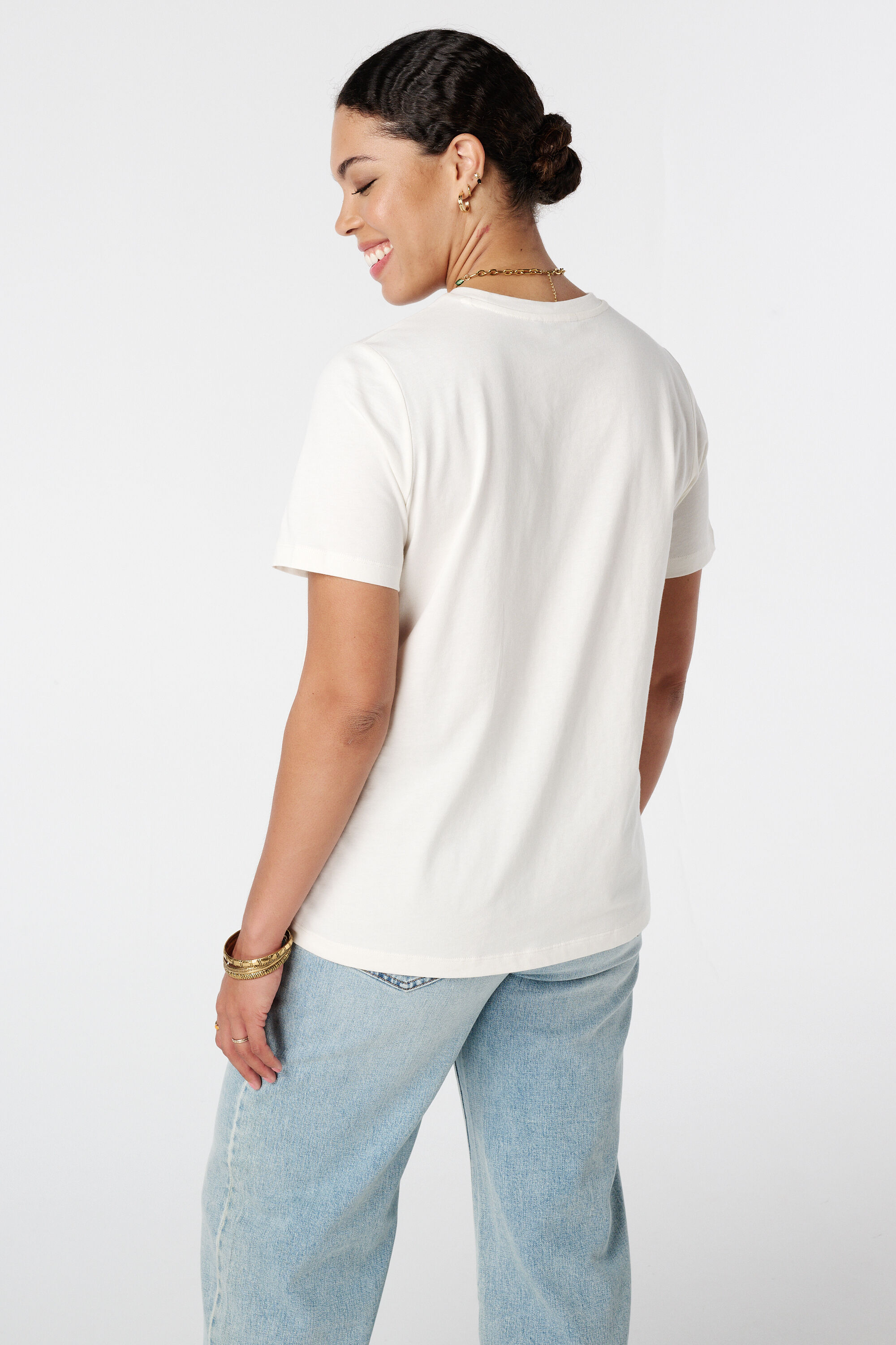 Camiseta con estampado tropical image number 3