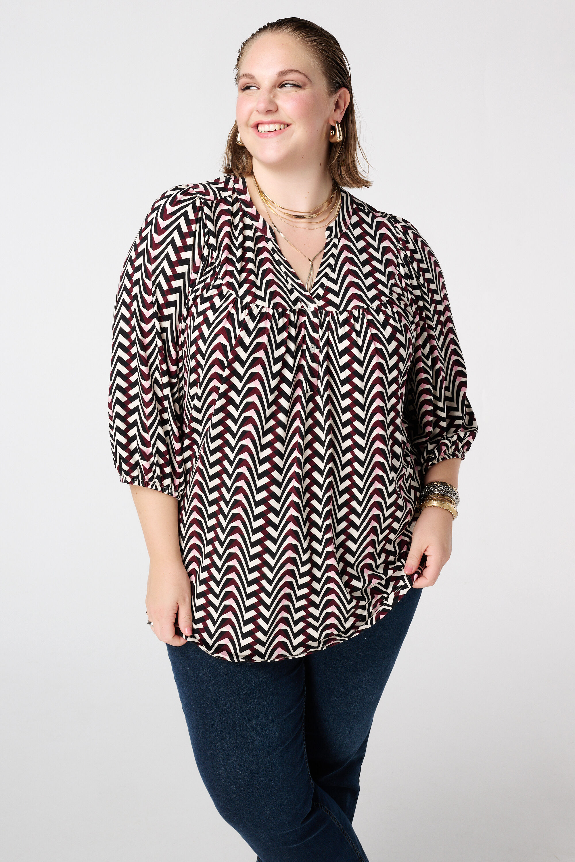 Top de punto con estampado