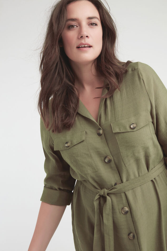 Vestido de botones image number 4