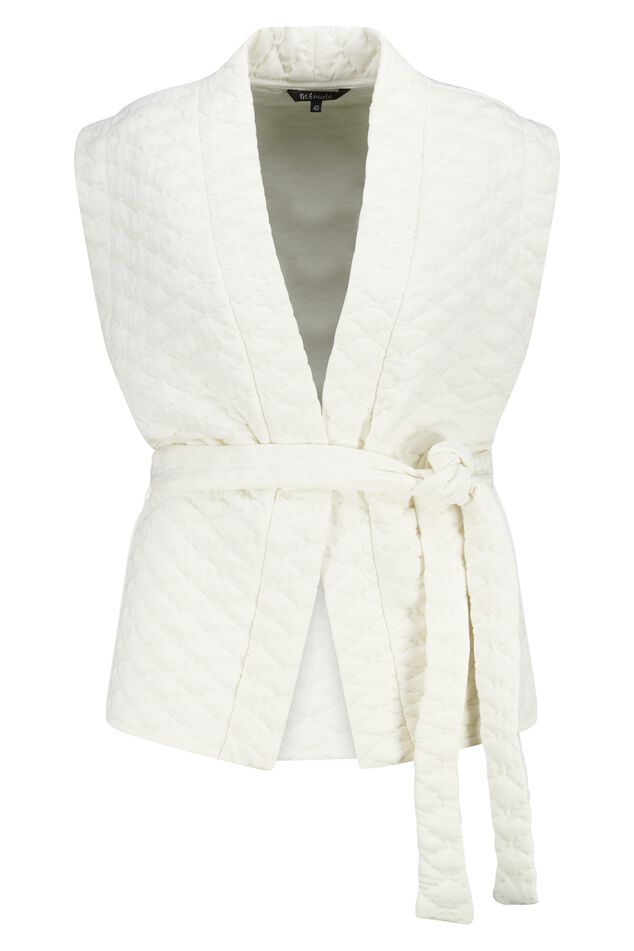 Chaleco holgado con cinturón image number 1