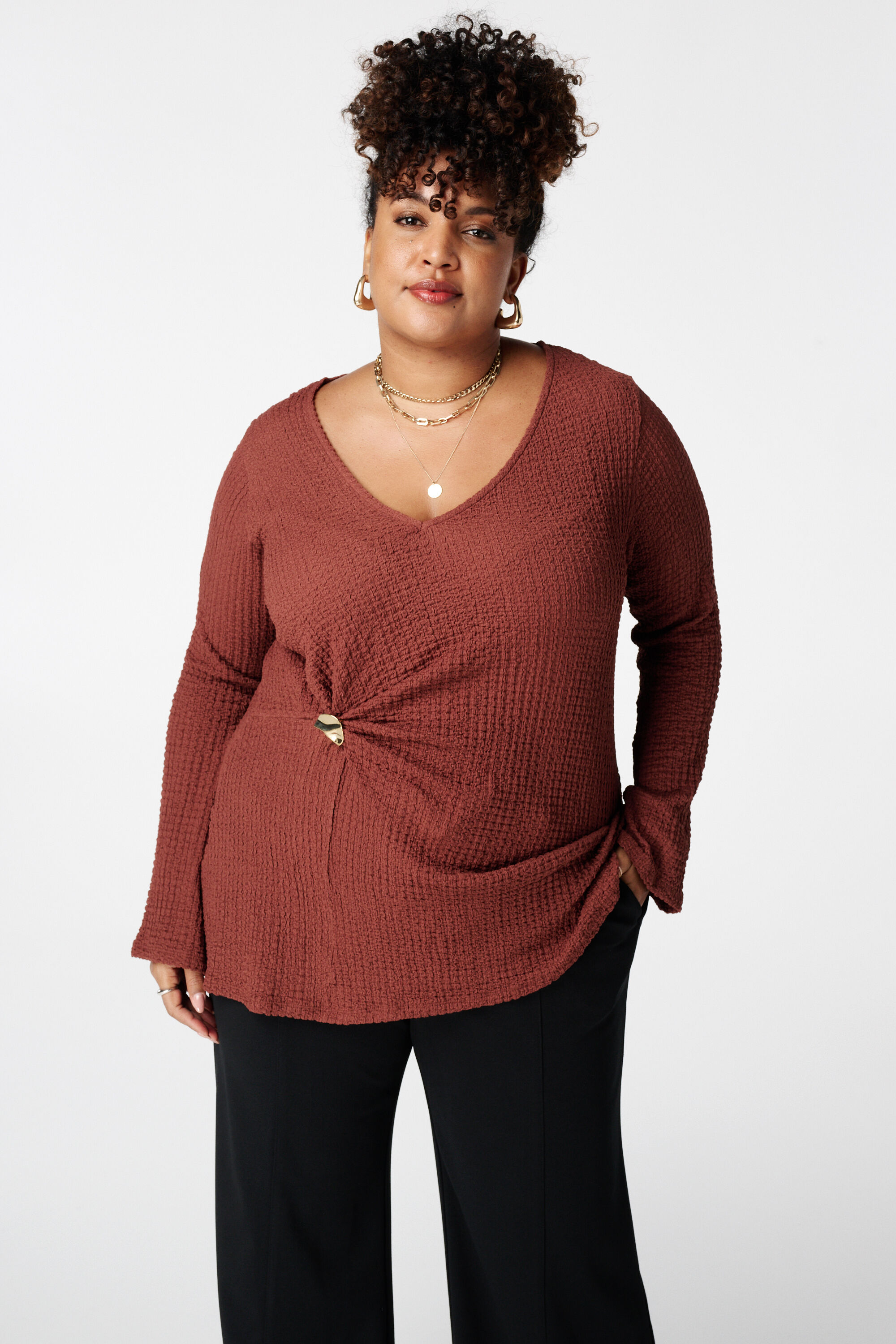 Top con detalle de nudo