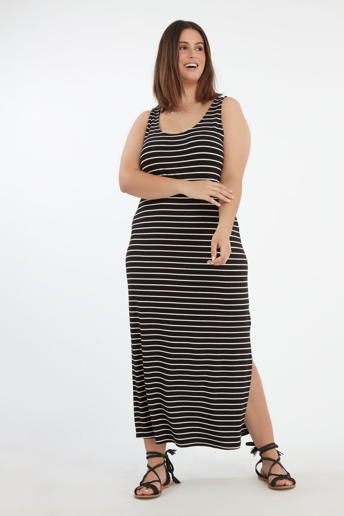 Maxivestido con abertura image number 5