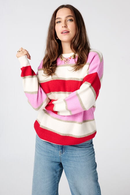 Jersey a rayas con lurex Jersey a rayas con lurex