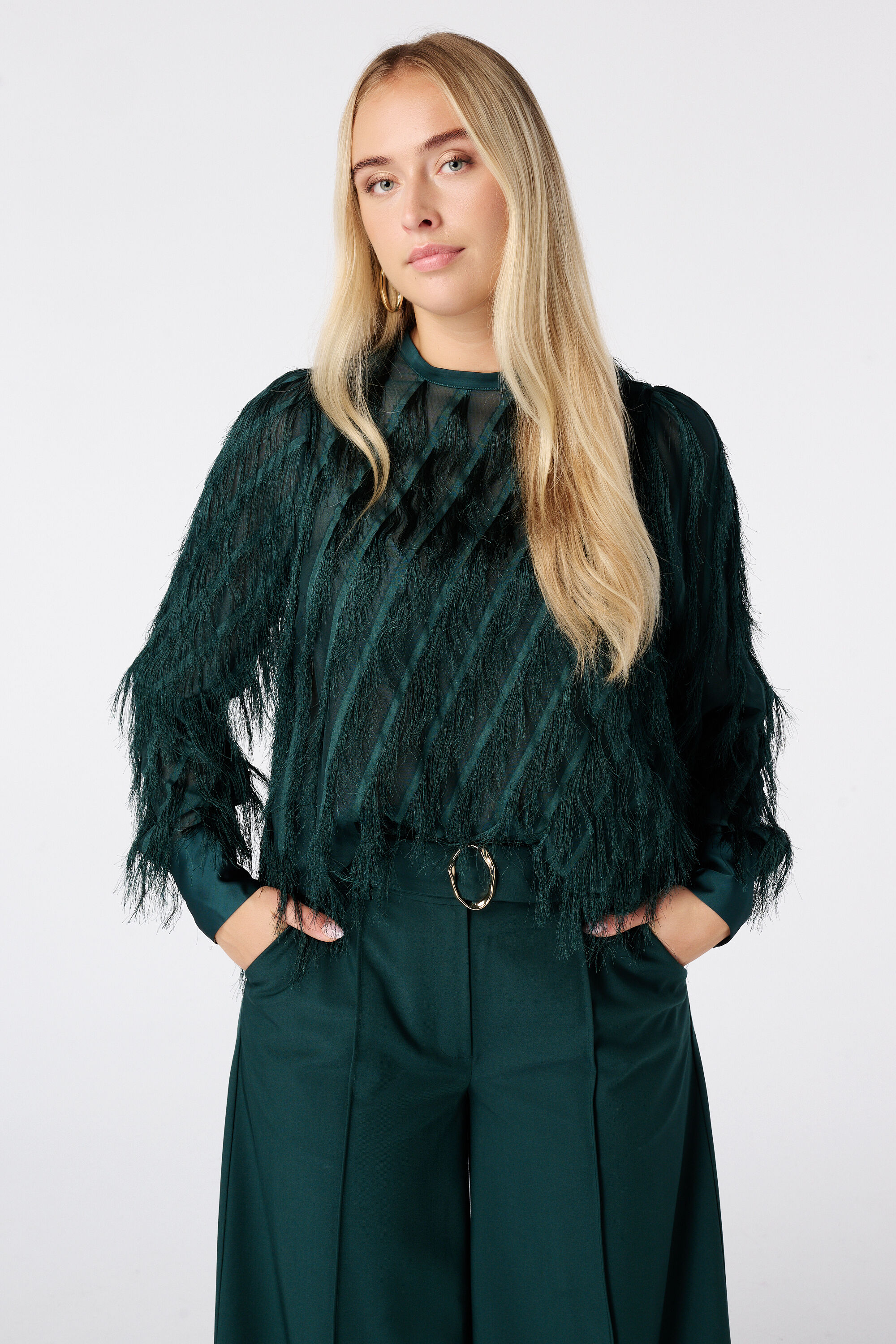Blusa de cuello redondo image number 0