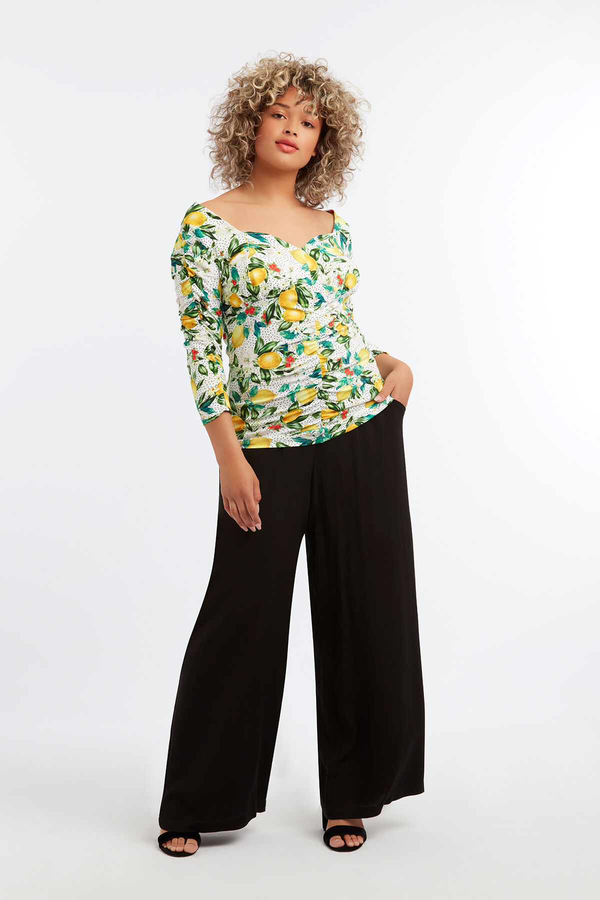 Camiseta con estampado de lim&oacute;n image number 0