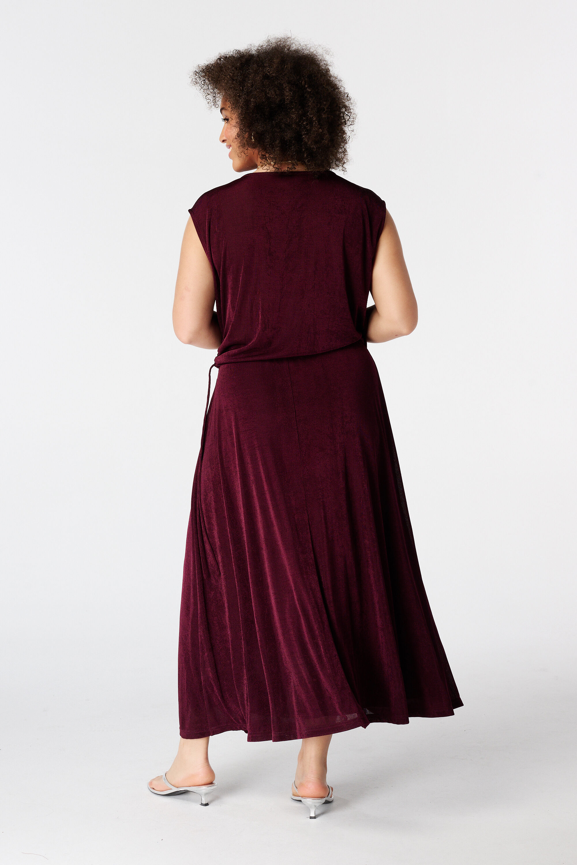 Vestido con efecto cruzado image number 3