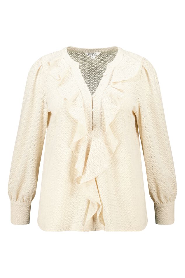 Blusa con volantes image number 1