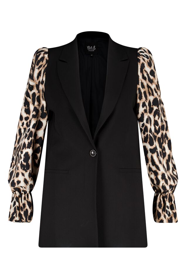 Blusa con estampado de leopardo image number 1