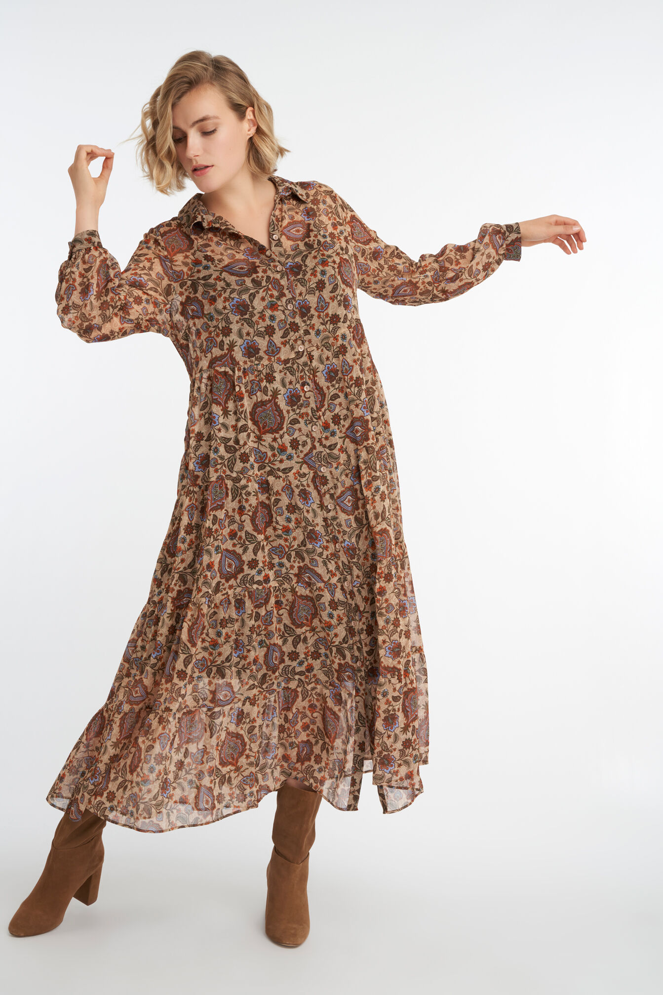 Vestido maxi rom&aacute;ntico image number 6