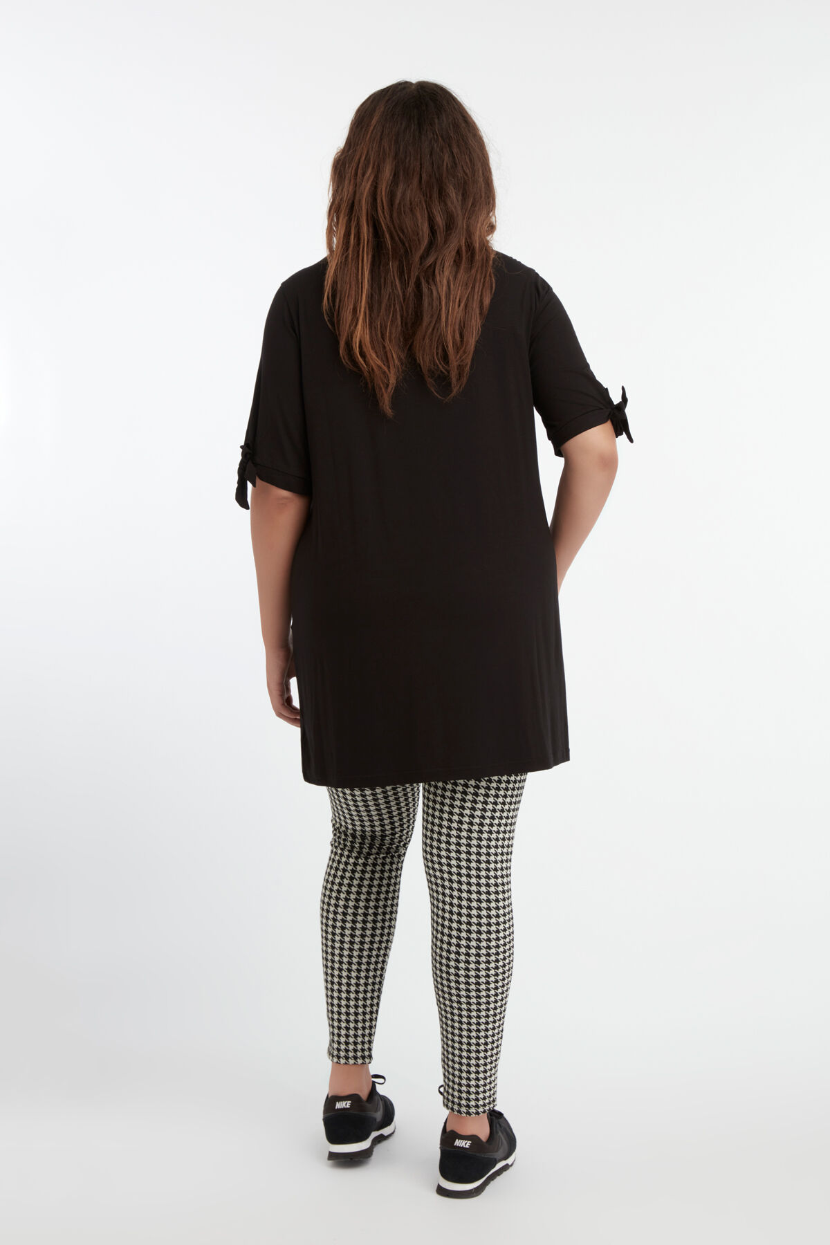 Treggings con estampado de pata de gallo  image number 3