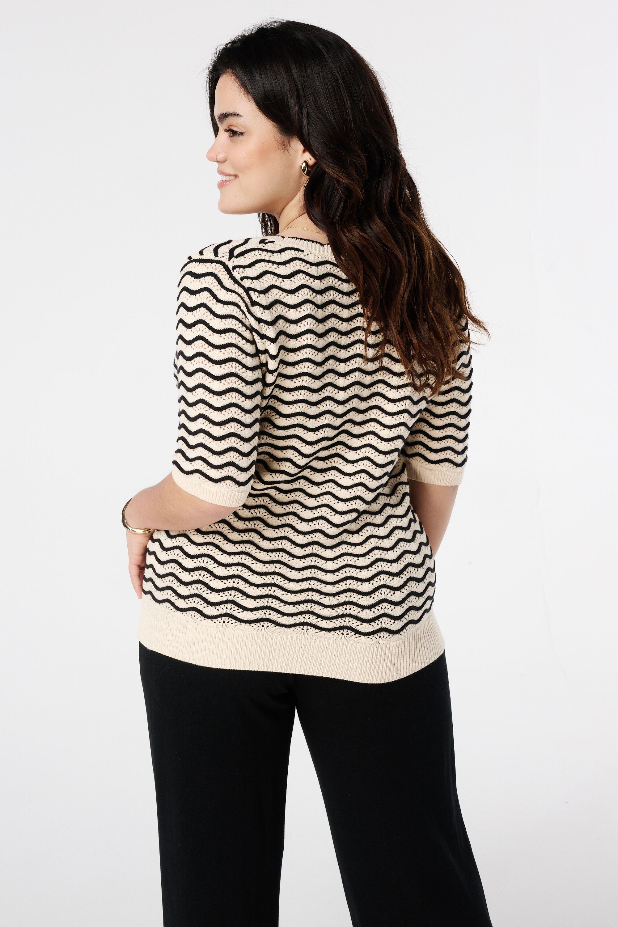 Su&eacute;ter de punto con rayas image number 3