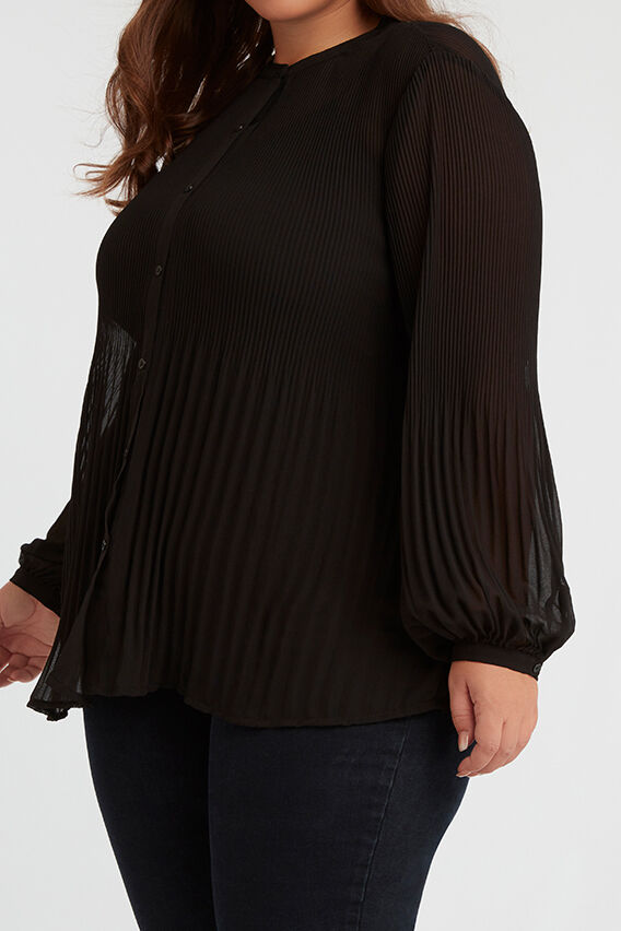 Blusa plisada image number 5