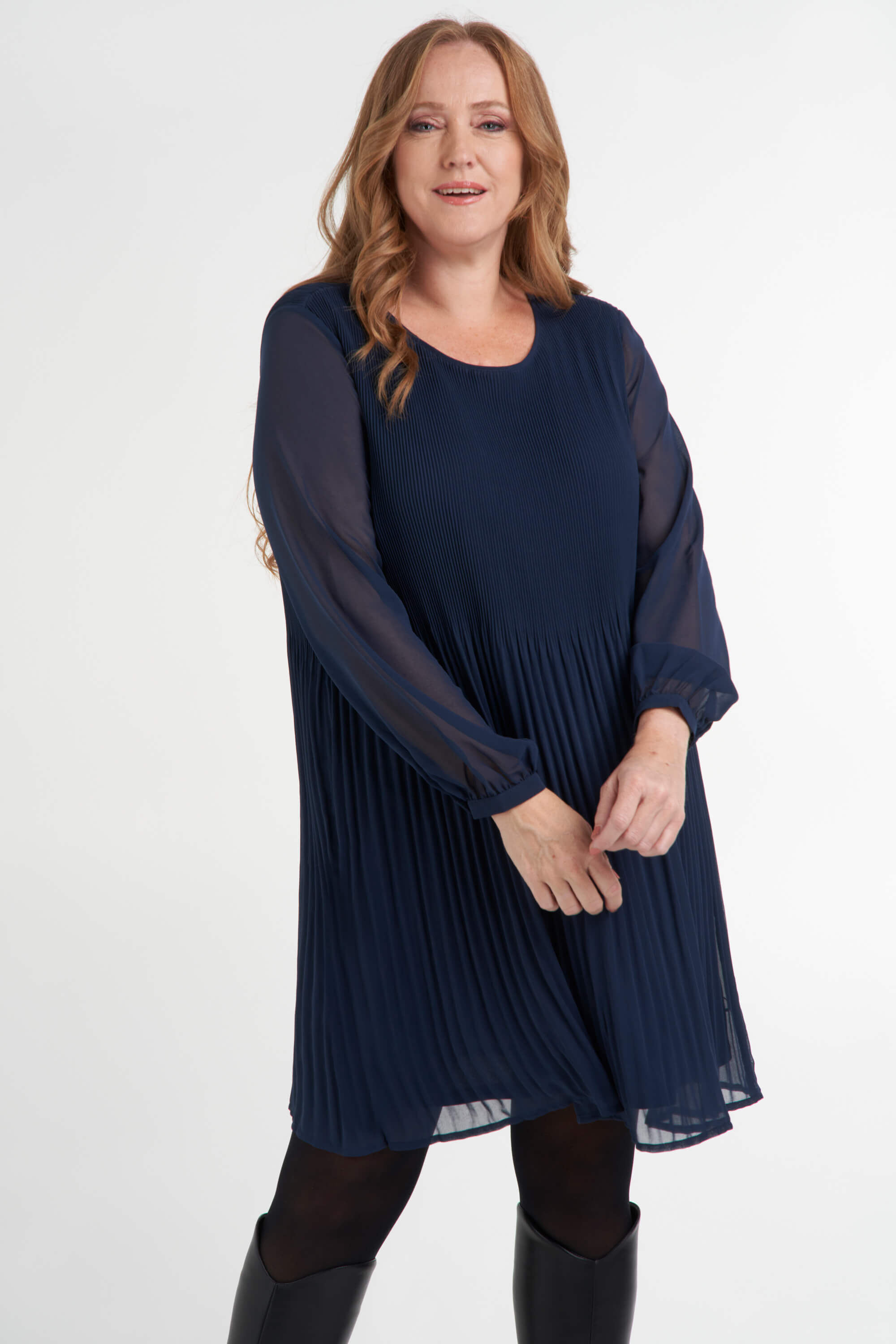 Vestido plisado image number 5