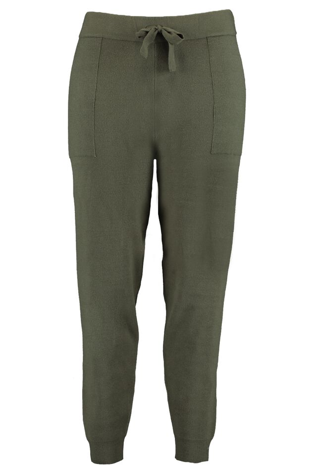 Pantalones cómodos de punto fino image number 1